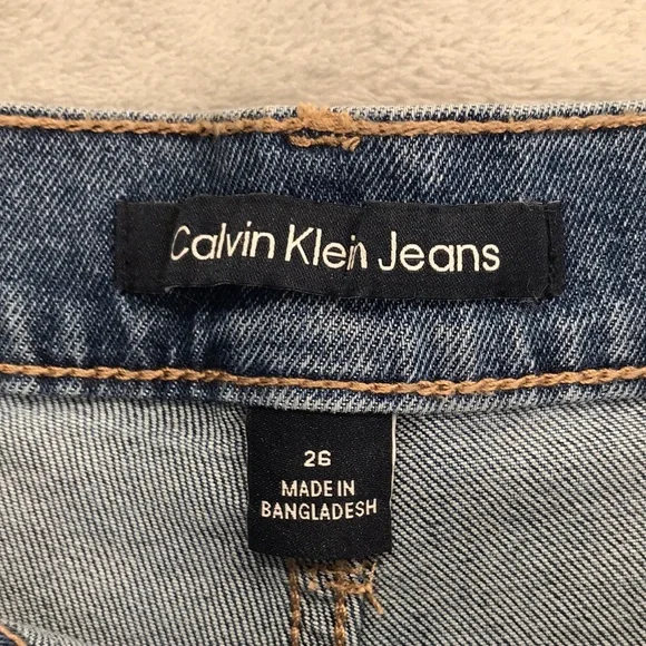 Calvin Klein Jeans Women's Cut Off High Rise Shorts Size 26 New - Picture 4 of 10